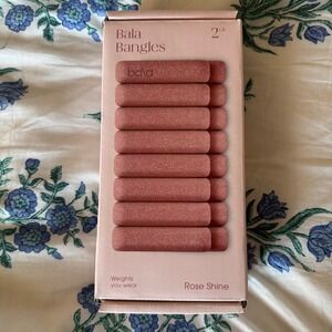 Bala Bangles 2lbs Rose Shine Shimmer Pink Glitter wearable weights